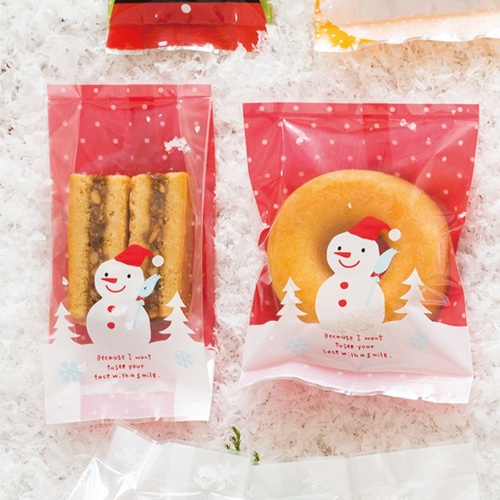 テープ無 OPP袋 スノーマンスイーツパック クリア-2(100枚) ヘッズ