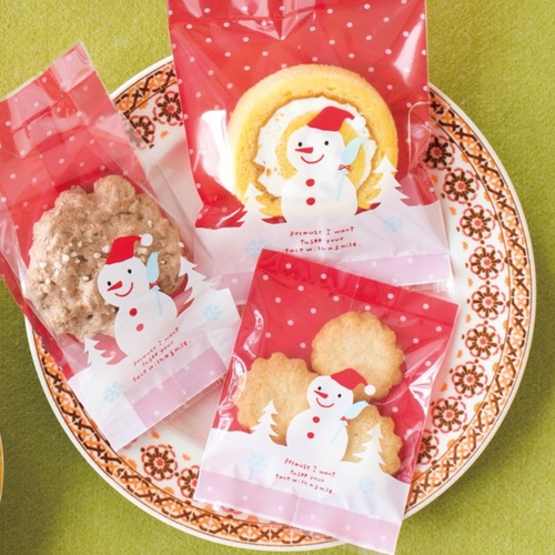 テープ無 OPP袋 スノーマンスイーツパック クリア-4(100枚) ヘッズ