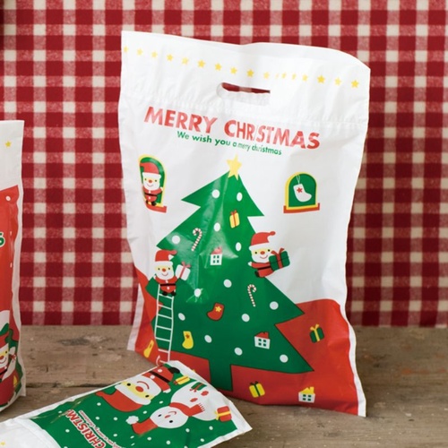 ポリ手提げ ミニサンタPEバッグ-2(50枚) ヘッズ