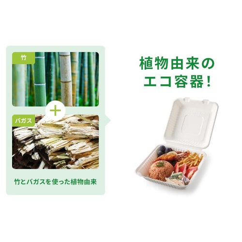 弁当容器 新ABランチ200-200-3 パックスタイル