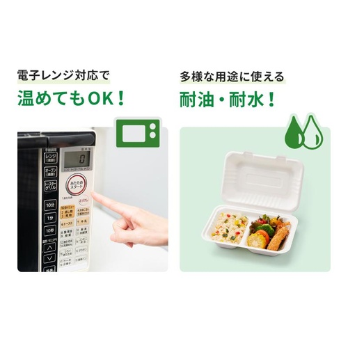 弁当容器 新ABランチ200-200-3 パックスタイル