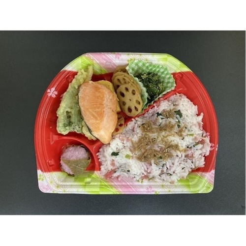 シーピー化成 弁当容器 BFN味音(みおん)32-1 春茜 本体