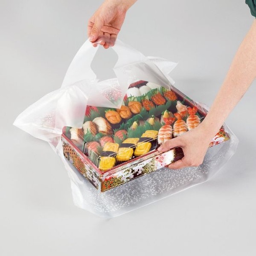 ポリ手提げ ステイブルバッグ かすみ草 No.50 福助工業