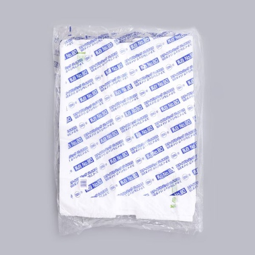 ポリ手提げ ステイブルバッグバイオ25 乳白 No.80 福助工業