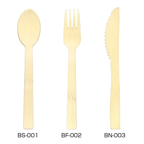 使い捨てカトラリー 竹製ナイフ17cm紙完封 九州紙工