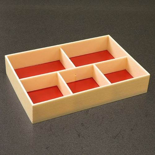 折箱 創作膳 80-55 5B 関東杉 共蓋付 アライ