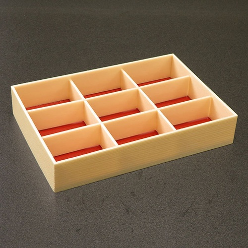 折箱 創作膳 80-55 9A 関東杉 共蓋付 アライ