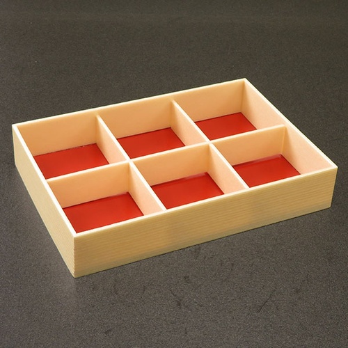 折箱 創作膳 90-60 6A 関東杉 共蓋付 アライ