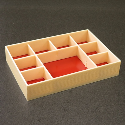 折箱 創作膳 90-60 9B 関東杉 共蓋付 アライ