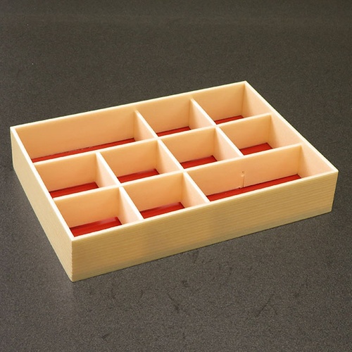 折箱 創作膳 90-60 10B 関東杉 共蓋付 アライ