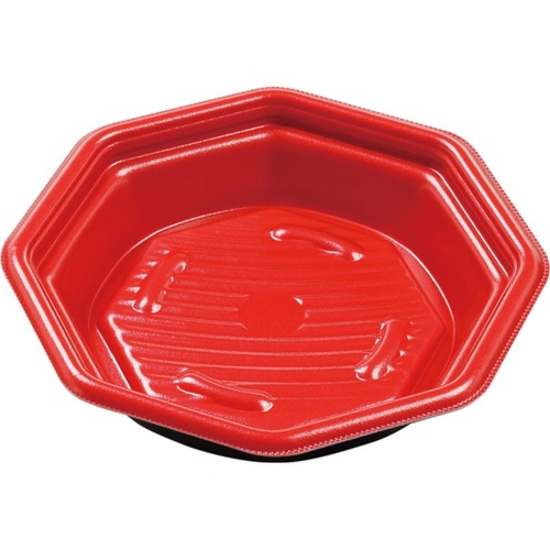 惣菜容器 MFPグラブ八角 20-20(40) 本体 M赤黒 エフピコ