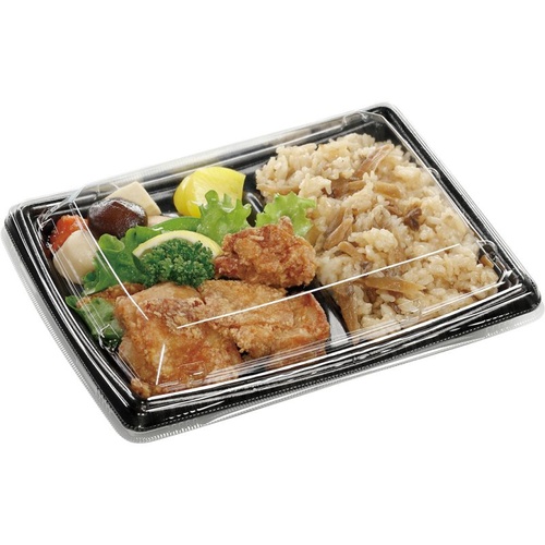 弁当容器 MFPかすが23-17-3 ロッド黒 エフピコ