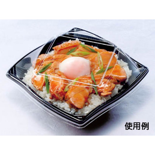 シーピー化成 どんぶり容器 BF丼22 黒 本体 発泡