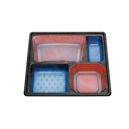 仕出し弁当容器 80-80 深玄 睦月 北斎セット 北原産業