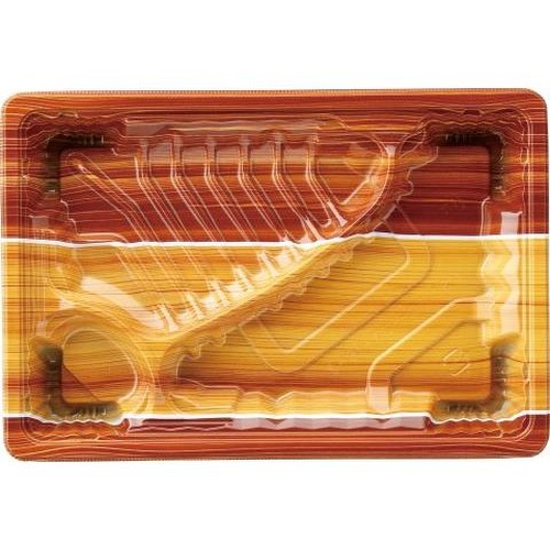 【廃番商品】弁当容器 MSDアコード23-16-2もえぎ茶 エフピコ