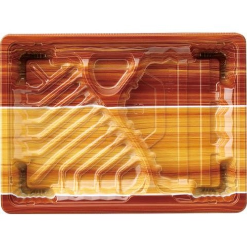 【廃番商品】弁当容器 MSDアコード23-17-1もえぎ茶 エフピコ