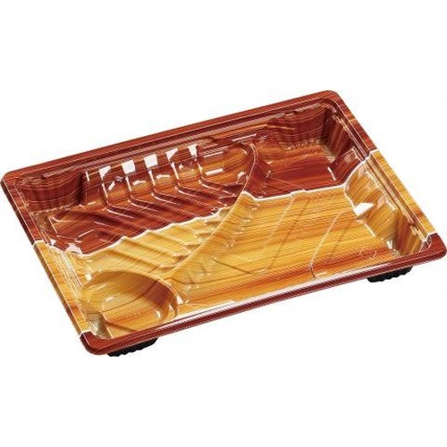 【廃番商品】弁当容器 MSDアコード23-17-3もえぎ茶 エフピコ