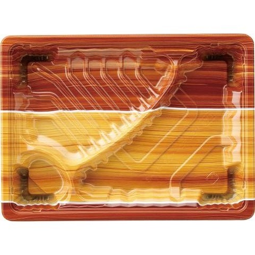 【廃番商品】弁当容器 MSDアコード23-17-3もえぎ茶 エフピコ