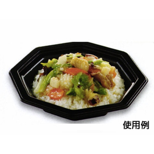 シーピー化成 どんぶり容器 BF丼内30 黒 本体 発泡