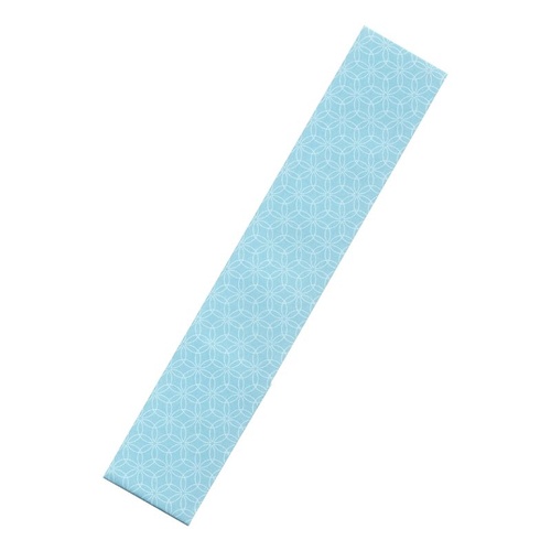 割箸 うすあさぎ差し込み箸三つ折 菫桧丸箸24cm 九州紙工