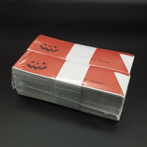 ハロウィン箸袋オレンジかぼちゃ 九州紙工