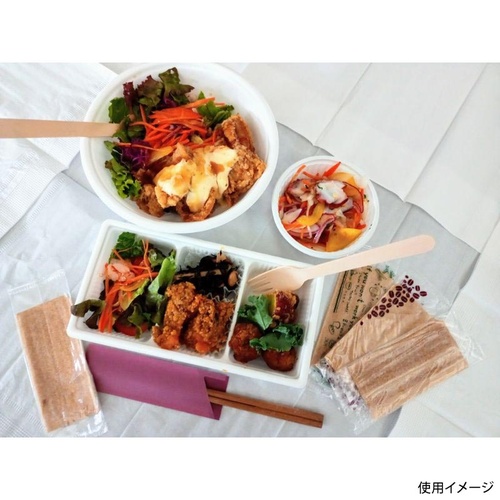 使い捨てスプーン ウッドスプーン16cm紙完封 WS-001 九州紙工