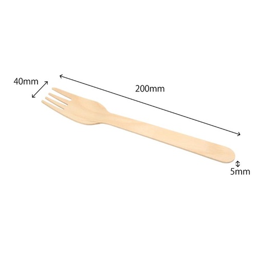 使い捨てフォーク ウッドフォーク16cm紙完封 WF-002 九州紙工