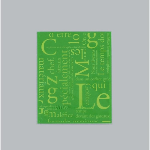 製菓向け袋 カマス GT(透明タイプ) No.3 洋柄グリーン 福助工業