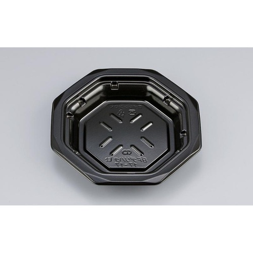 惣菜容器 BFデリハチ17-17 黒 本体 シーピー化成