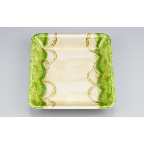 発泡トレー 新LL22-30 波瓦緑 シーピー化成