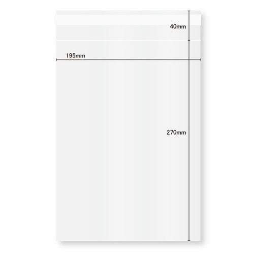 テープ有 OPP袋 40μOPP袋 テープ付き B5サイズ 100枚 今村紙工