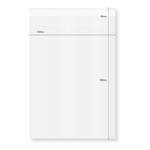 【廃番商品】テープ有 OPP袋 60μOPP袋 テープ付き A3サイズ 50枚 今村紙工