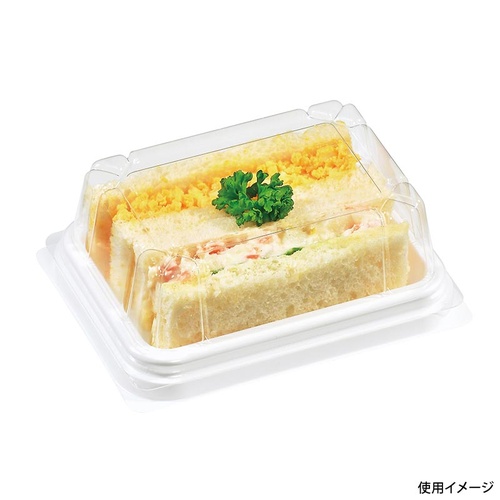 サンドイッチ容器 Fパレ W-87 白 福助工業