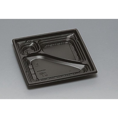 弁当容器 巧膳19-2H 黒 福助工業