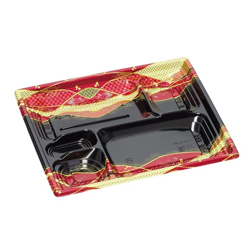 弁当容器 巧膳23-20-6H 紅蘭 福助工業