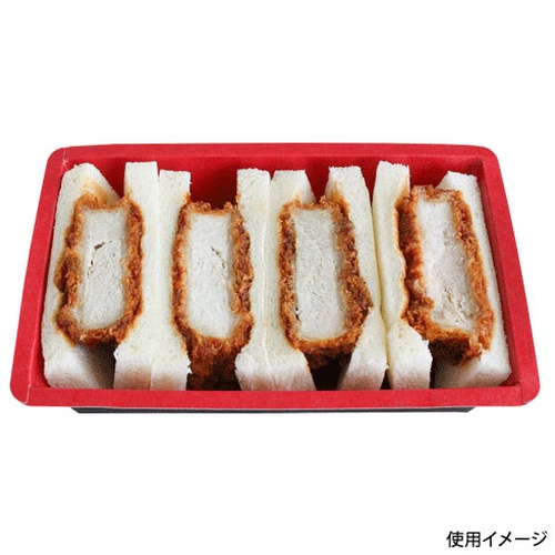 弁当容器 FDPC 18-13 赤黒 東洋アルミエコープロダクツ