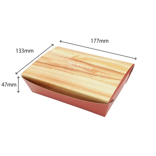 弁当容器 NB 業務用ランチBOX ウッド Mサイズ 40枚入 フォーシーズンズ・コウズ