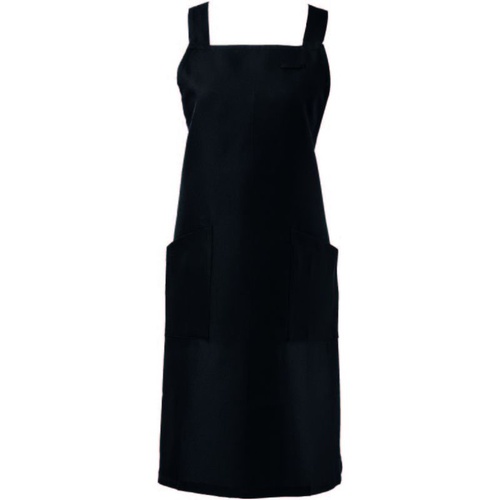 胸当てエプロン 胸当エプロン(ブラック)F サンユニフォーム