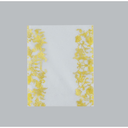 製菓向け袋 カマス GM(マットタイプ) No.3 花柄金 福助工業