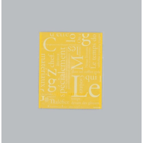 製菓向け袋 カマス GT(透明タイプ) No.1 洋柄イエロー バラ 福助工業