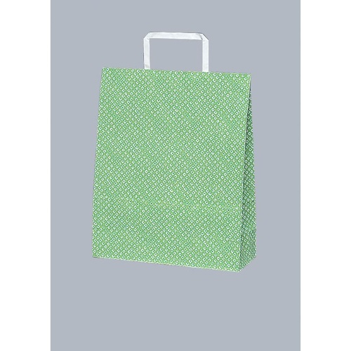 紙手提げ袋 ラッピーバッグ No.4 しぼりグリーン 福助工業