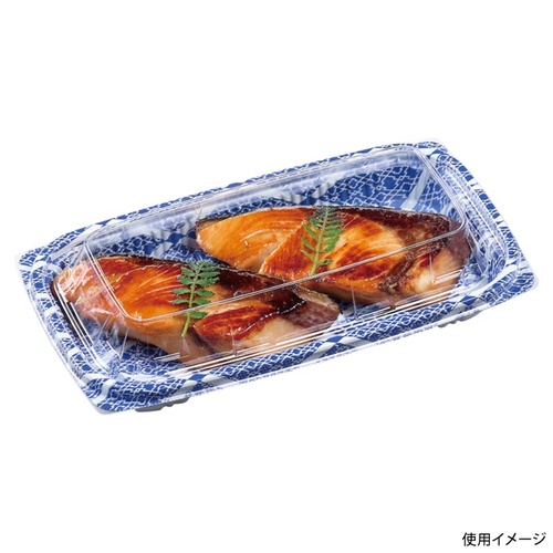 惣菜容器 MSD惣菜20-11(22) ひし格子青 エフピコ