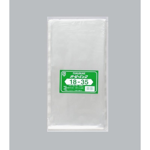 テープ無 OPP袋 オーピーパックC No.18-35 100枚入 福助工業