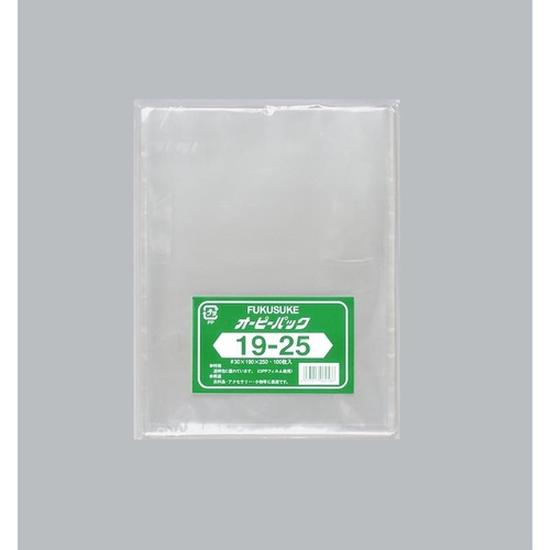 テープ無 OPP袋 オーピーパックC No.19-25 100枚入 福助工業