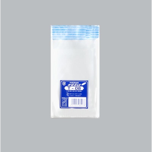 テープ有 OPP袋 オーピーパックC T-08 100枚入 福助工業