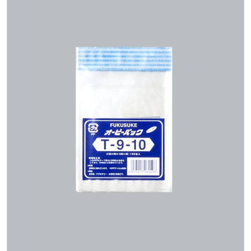 テープ有 OPP袋 オーピーパックC T-09-10 100枚入 福助工業