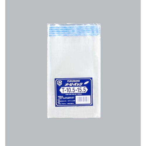 テープ有 OPP袋 オーピーパックC T-10.5-15.5 100枚入 福助工業