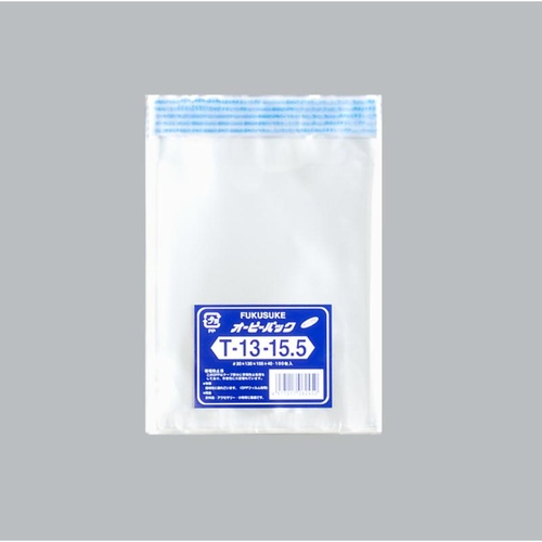 テープ有 OPP袋 オーピーパックC T-13-15.5 100枚入 福助工業