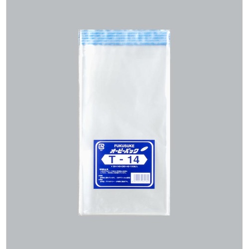 テープ有 OPP袋 オーピーパックC T-14 100枚入 福助工業