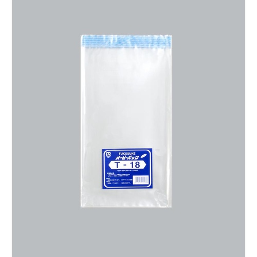 テープ有 OPP袋 オーピーパックC T-18 100枚入 福助工業